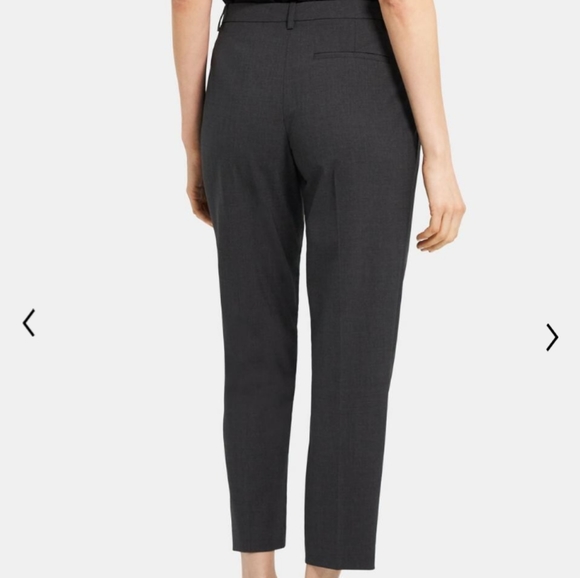 Theory Sleek Flannel 2 Wool Trousers - Picture 3 of 9